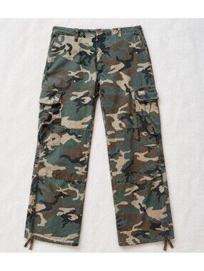 RVCA Americana Fit Camo Cargo Pants Men’s Size 36 Ripstop Military Style